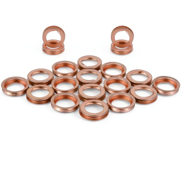 Oil Drain Plug Gasket RARAYC Copper Round 20pcs-2