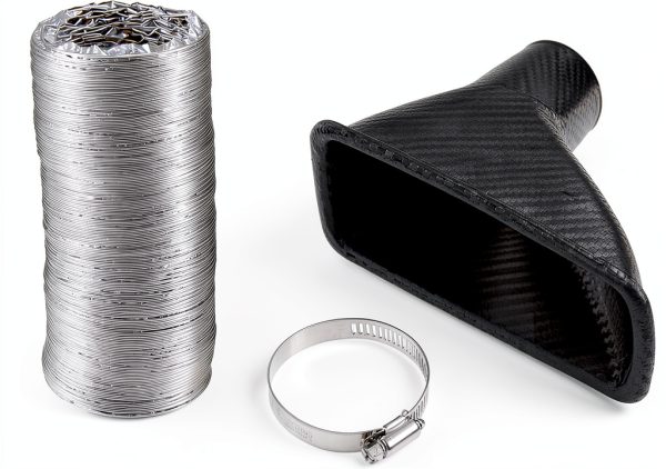 Air Duct Hose INFINAUTO Aluminum Plastic Front Fit-0