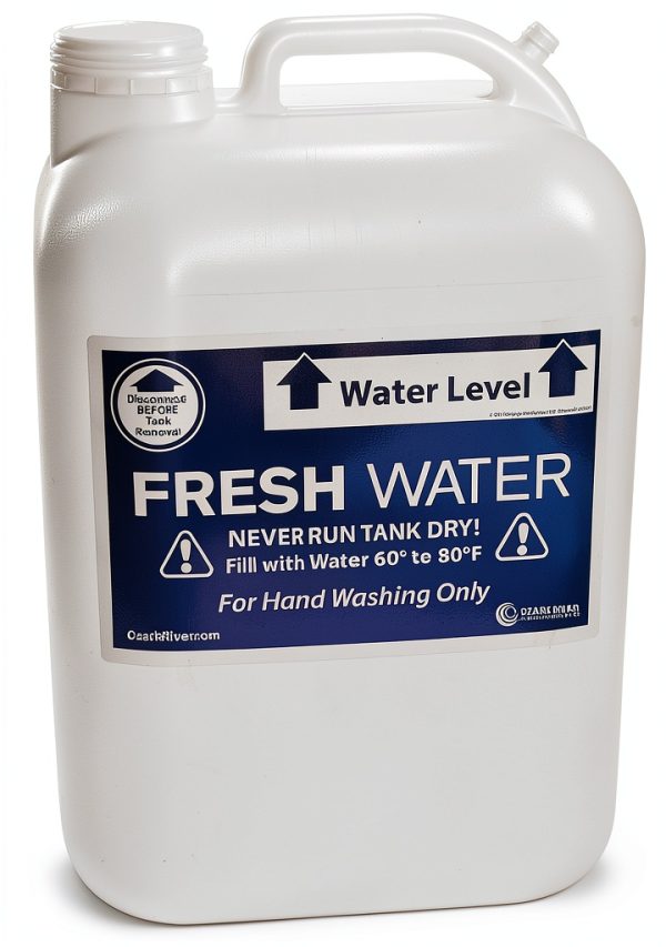 Ozark River Portable Sink Replacement 5 Gallon Clear Plastic Tank-1