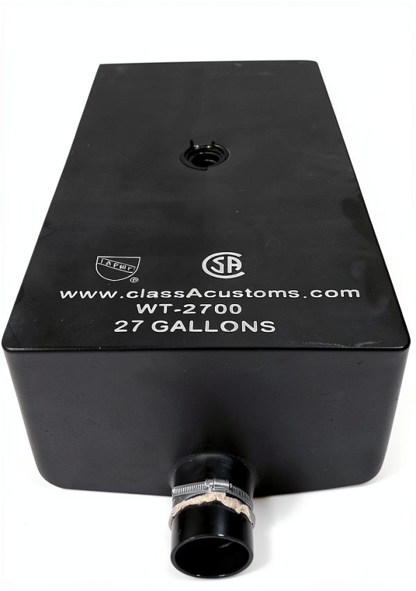 Class A Customs 27 Gallon Black RV Waste Water Tank MDPE Construction-1