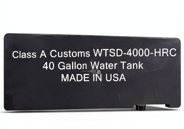 40 Gallon RV Waste Water Tank by Class A Customs Black MDPE Cylinder-7