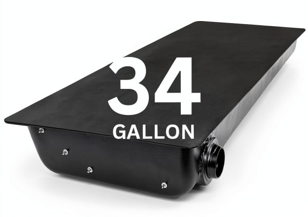 34 Gallon RV Water Tank Ameri Kart Black/Gray Leak Proof Waste Tank-0