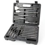 Rotary Hammer Drill Bits Gickbusus 17-Piece SDS Plus with Carbide Tips-0