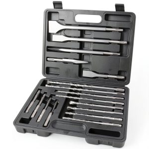 Rotary Hammer Drill Bits Gickbusus 17-Piece SDS Plus with Carbide Tips-0