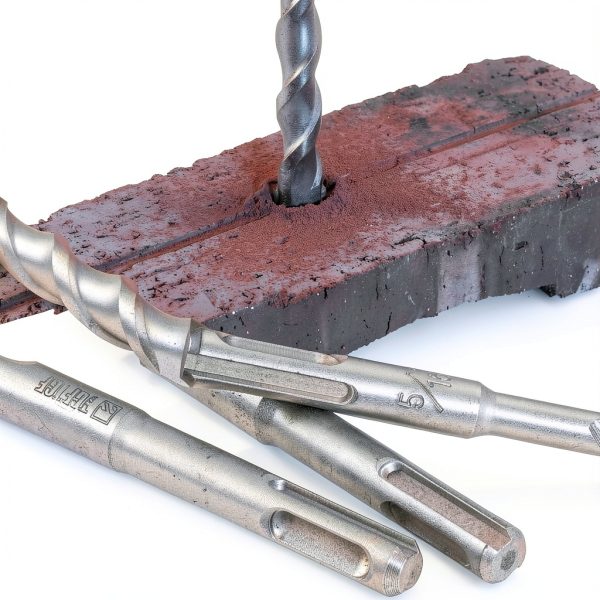 17-Piece SDS Plus Rotary Hammer Drill Bits and Chisel Set, YG8C Carbide Tips, SDS Plus Bits, Masonry Drill Bit Set for Concrete, Brick and Stone, with Storage Case, Ideal Tool for DIY, Home-4